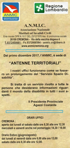 Antenna Territoriale - A. N. M. I. C.